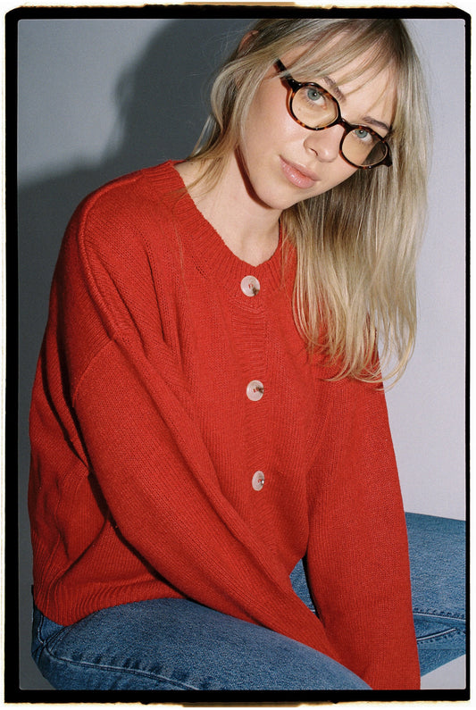 The Lucy Cardigan | Red