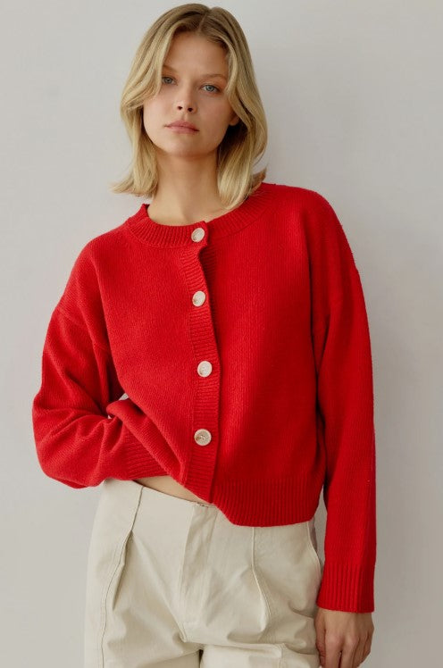 The Lucy Cardigan | Red