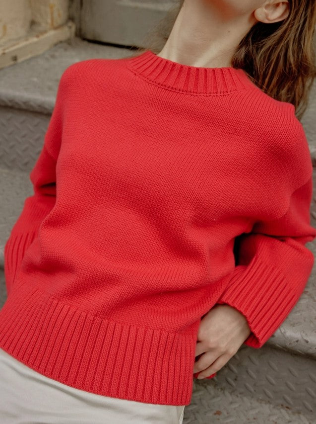 The Lyss Sweater | Red