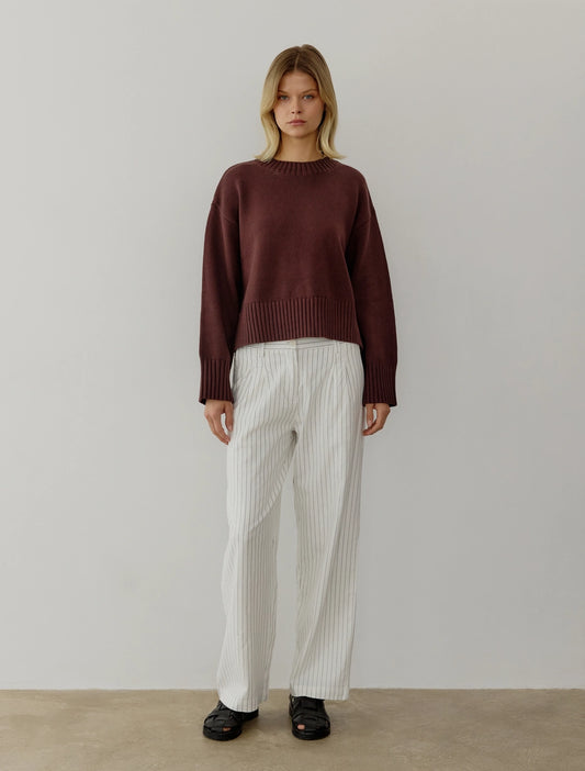 The Lyss Sweater | Brown