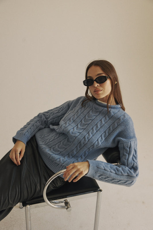 The Gail Sweater | Blue