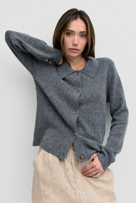 The Brooklyn Cardigan | Heather Grey
